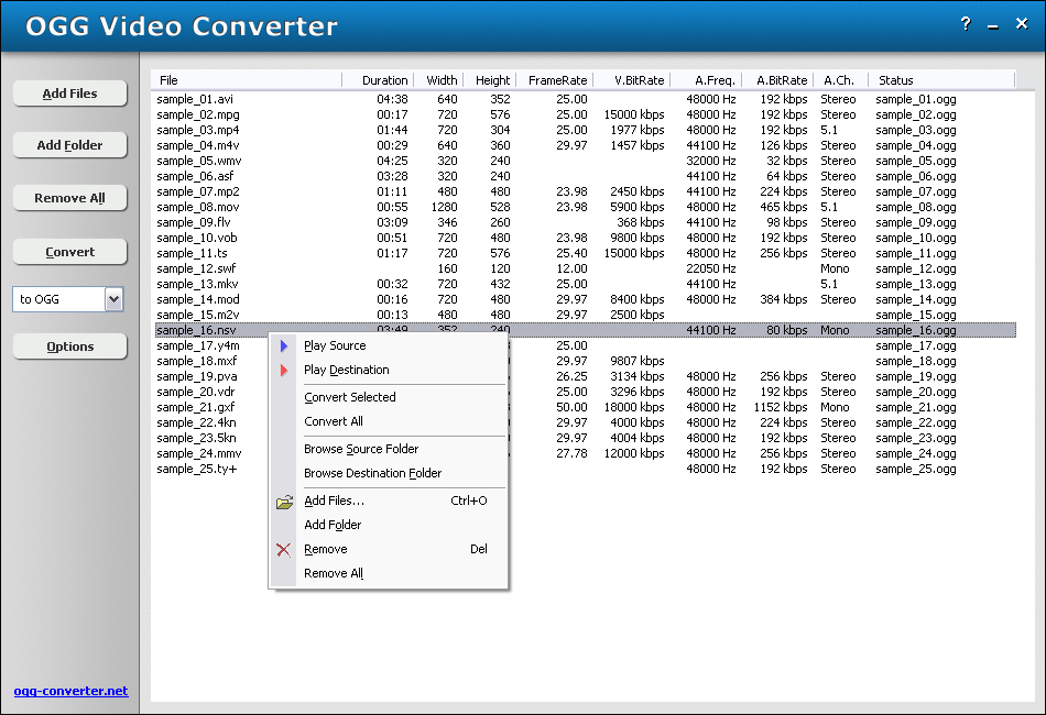 OGG Video Converter 6.1.2759 full